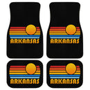 Sunset Retro Arkansas Car Floor Mats