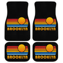 Sunset Retro Brooklyn Car Floor Mats