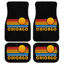 Sunset Retro Chicago Car Floor Mats