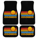 Sunset Retro Colorado Car Floor Mats