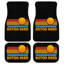 Sunset Retro Hilton Head Car Floor Mats