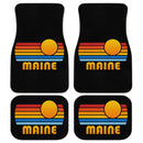 Sunset Retro Maine Car Floor Mats
