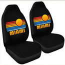 Sunset Retro Miami Custom Car Seat Covers Decor Protectors