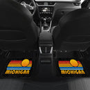 Sunset Retro Michigan Car Floor Mats