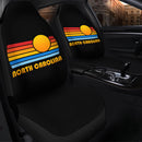Sunset Retro North Carolina Custom Car Seat Covers Decor Protectors