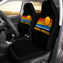 Sunset Retro North Carolina Custom Car Seat Covers Decor Protectors