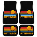 Sunset Retro Pittsburgh Car Floor Mats
