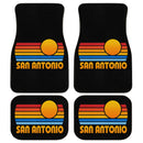 Sunset Retro San Antonio Car Floor Mats