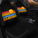 Sunset Retro San Antonio Custom Car Seat Covers Decor Protectors