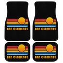 Sunset Retro San Clemente Car Floor Mats