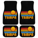 Sunset Retro Tampa Car Floor Mats