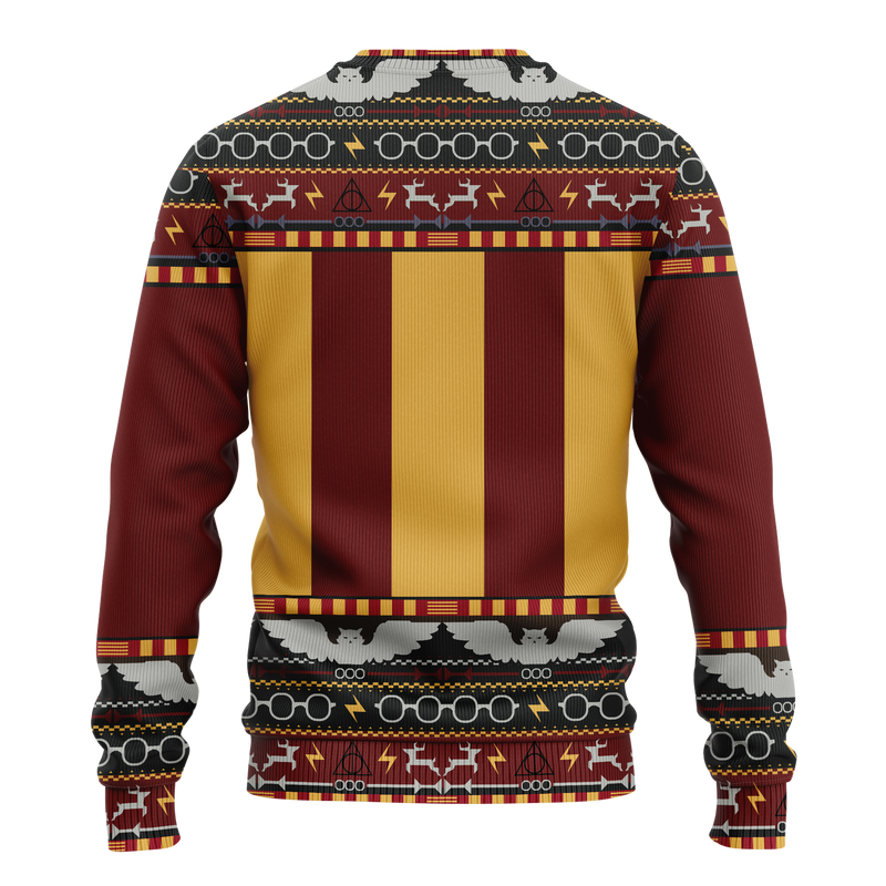 Harry Potter Gryffindor Ugly Christmas Sweater Xmas Gift