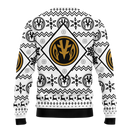 Mighty Morphin White Power Ranger Ugly Christmas Sweater Xmas Gift