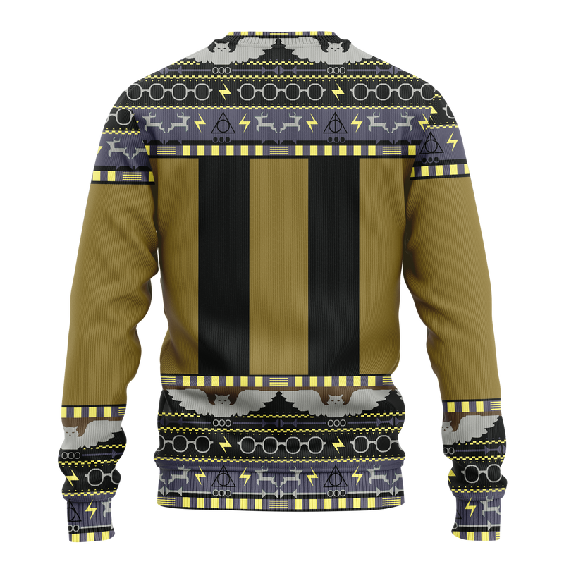 Harry Potter Hufflepuff Ugly Christmas Sweater Xmas Gift