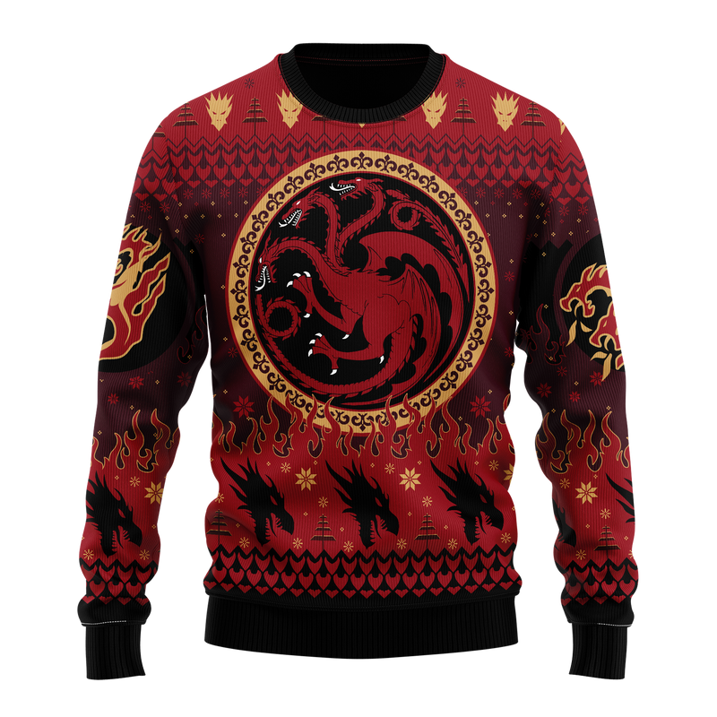 Game Of Thrones Targaryen Ugly Christmas Sweater Xmas Gift