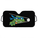 TMNT Ninja Mutant Teenage Blue Zip Custom Car Windshield Sunshades