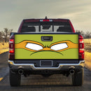 TMNT Turtle Yellow Mask Truck Tailgate Decal Sticker