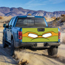 TMNT Turtle Yellow Mask Truck Tailgate Decal Sticker