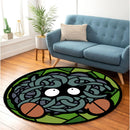 Tangela Stained Glass Round Rug