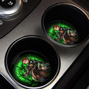 Tanjiro Moonlight Halloween Car Coasters Auto Cup Holder