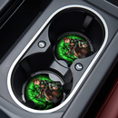 Tanjiro Moonlight Halloween Car Coasters Auto Cup Holder