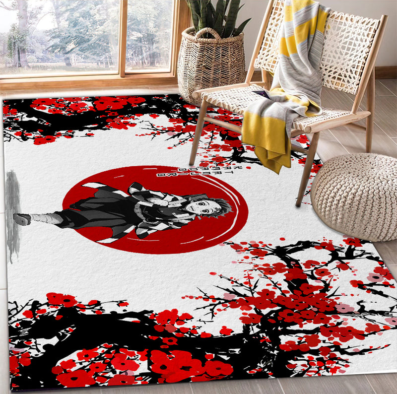 Tanjiro Demon Japan Style Carpet Rug Home Room Decor