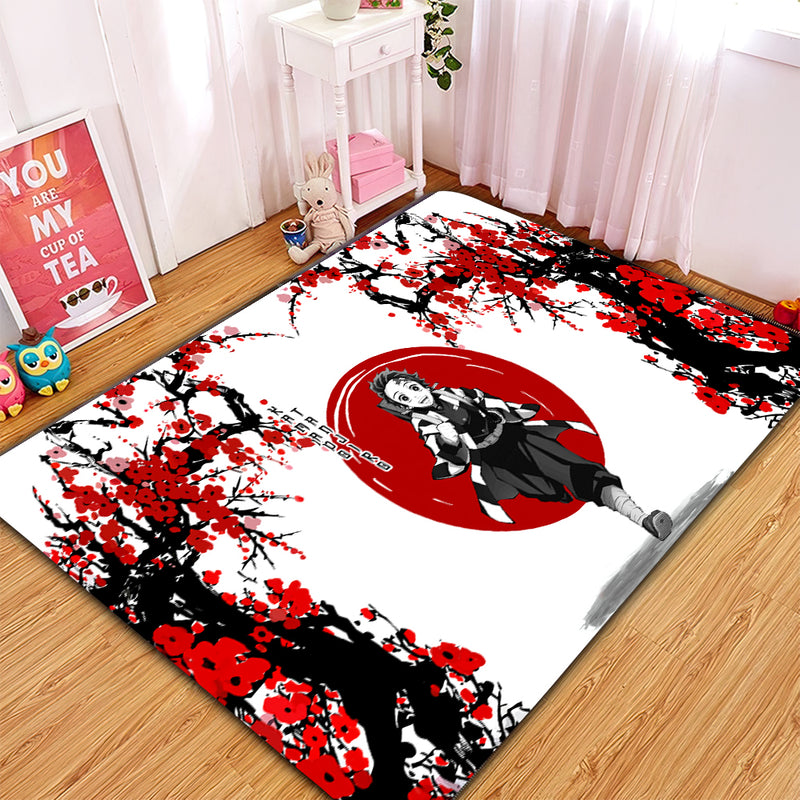 Tanjiro Demon Japan Style Carpet Rug Home Room Decor