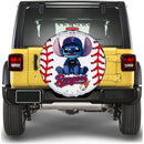 Texas Rangers Car Spare Tire Cover With Camera Hole