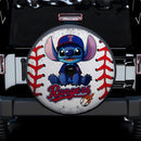 Texas Rangers Car Spare Tire Cover With Camera Hole