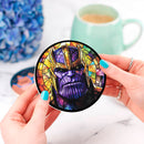 Thanos Stained Glass Drink Coasters