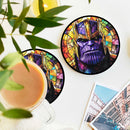 Thanos Stained Glass Drink Coasters