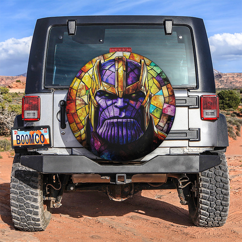 Thanos Stained Glass Car Spare Tire Cover