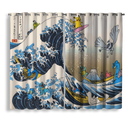 The Great Wave Window Curtain