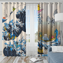 The Great Wave Window Curtain