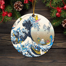 The Great Wave Japan Mica Ornament Perfect Gift For Holiday