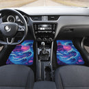 The Neon Kanagawa Great Wave Car Floor Mats
