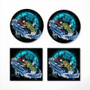 Tomioka Giyuu Moonlight Ceramic Drink Coasters