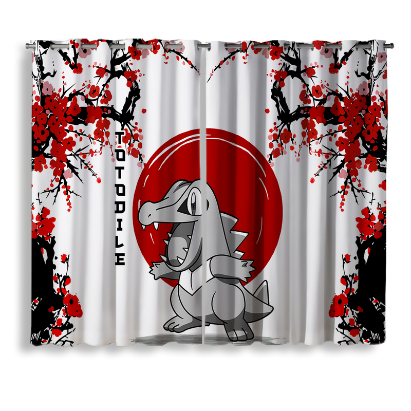Totodile Japan Style Window Curtain