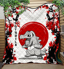 Totodile Japan Style Quilt Blanket