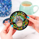 Totoro Ghibli Cute Stained Glass Drink Coasters