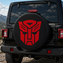Transformers Prime Logo Red Car Spare Tire Cover