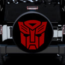 Transformers Prime Logo Red Car Spare Tire Cover