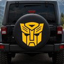 Transformers Prime Logo Yellow Car Spare Tire Cover