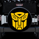 Transformers Prime Logo Yellow Car Spare Tire Cover