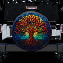 Stained Glass Tree of Life Jeep Car Spare Tire Cover