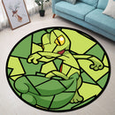 Treeko Stained Glass Round Rug