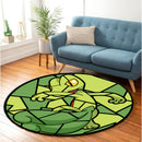 Treeko Stained Glass Round Rug