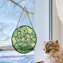 Treeko Stained Glass Window Hanging Panel Suncatcher