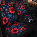 Tropical Red Hibiscus Hawaii Custom Car Seat Covers Decor Protectors