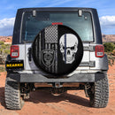 U.S Police Skull Jeep Car Spare Tire Cover